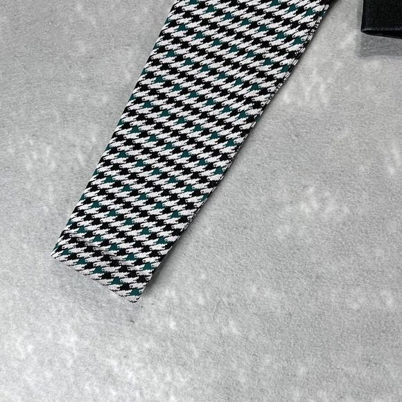 Fabletics Shirt Womens Large Houndstooth Seamless Crop Top Long Sleeve Mock Neck - Picture 4 of 10